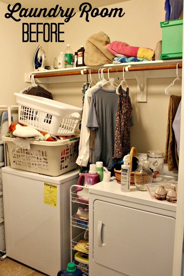 Laundry Room Refresh Before