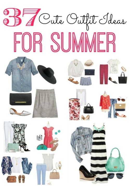 Do you need some cute outfit ideas for summer? Here are 37 of them! From casual outfits for a picnic and outfit ideas for work, to shorts to beat the heat and summer dresses worth swooning over. My favorites are the boho inspired outfits. Have fun browsing and shopping these looks!