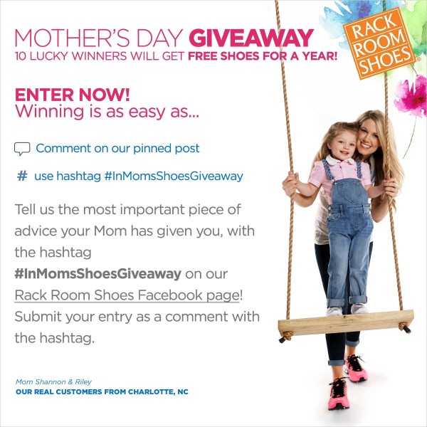 Rack Room Shoes Mother's Day Giveaway