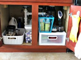 Organizing Under the Kitchen Sink