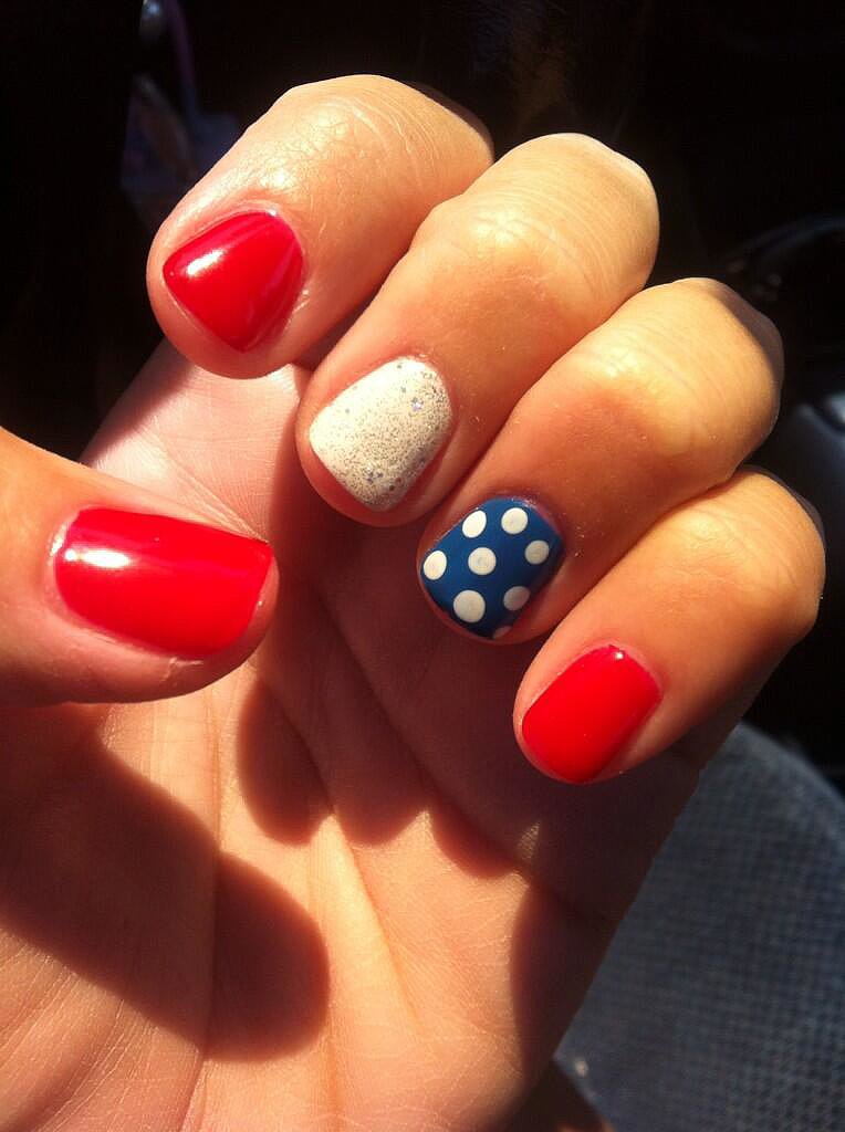 Show Your Patriotic Pride with Simple Red 4th of July Nails!