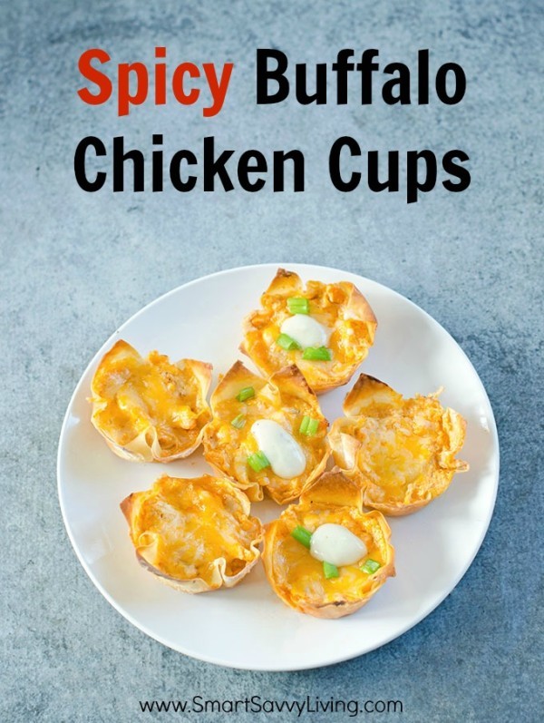 Spicy Buffalo Chicken Cups
