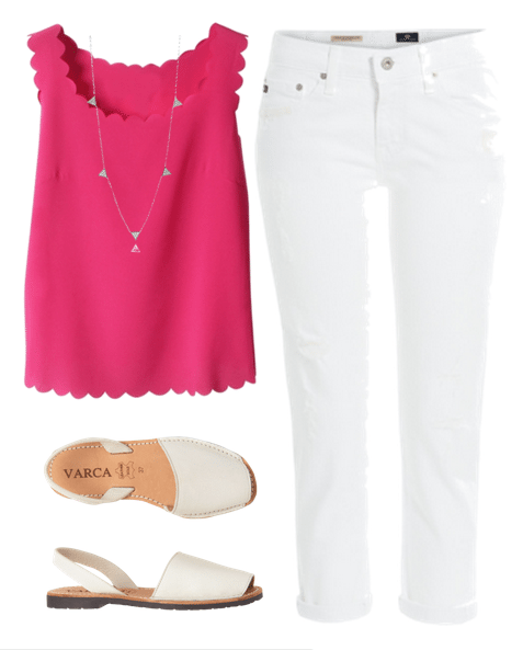 Three White Jeans Outfits for Summer