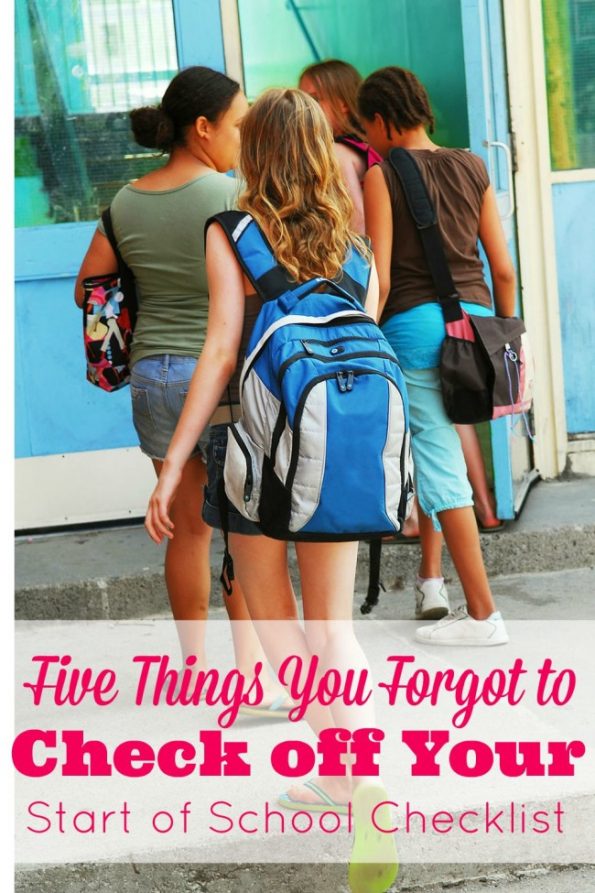 5 Things You Forgot To Check Off Your Start Of School Checklist | Mom ...