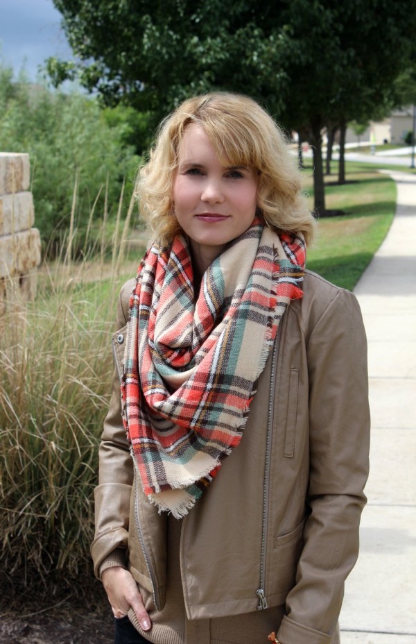 blanket scarf outfit