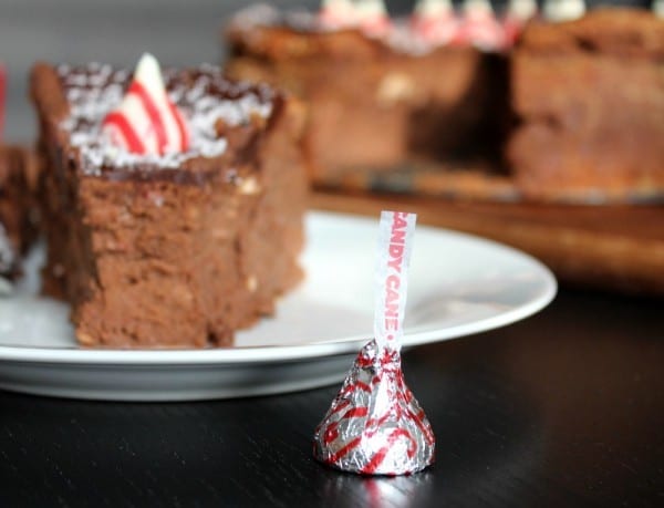 Dad's Peppermint Kissed Chocolate Cheesecake Recipe - the perfect decadent dessert for the holidays.