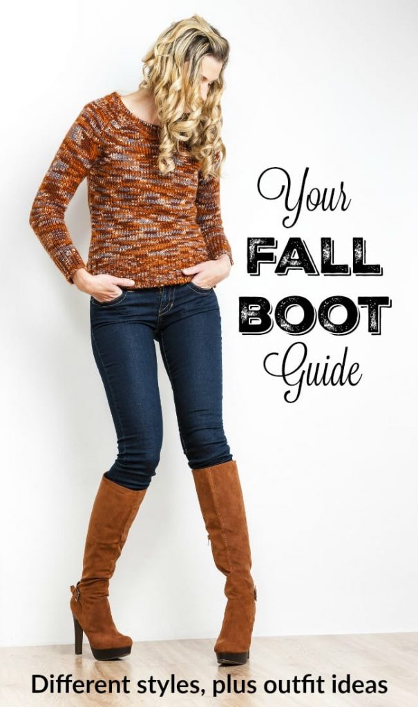 Your fall boot guide - what are the different styles of boots and what to wear them with. Great fall outfit ideas too!