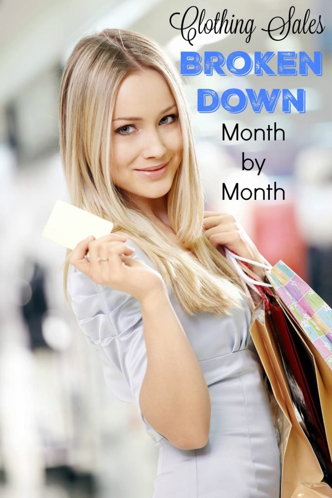 Knowing when certain apparel and accessory items go on sale can help save you a ton of money when shopping for your wardrobe. When should you purchase a winter coat or a swimsuit? I've broken it down month by month.