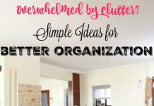 Are you overwhelmed by clutter? Start small by implementing a few ideas at a time. The first tip if one of my favorite ways to decorate and keep our family organized.