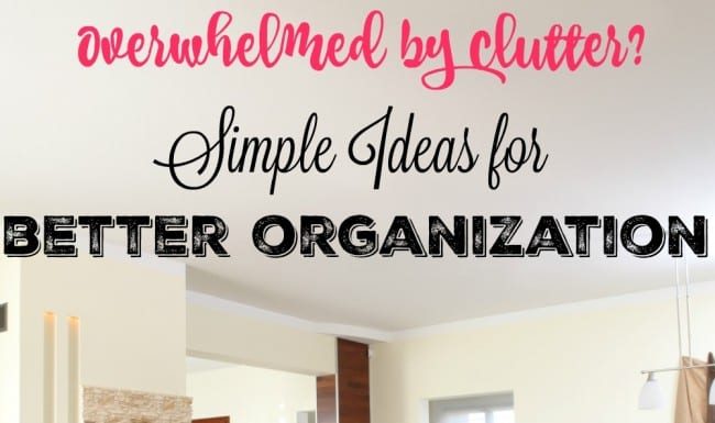 Are you overwhelmed by clutter? Start small by implementing a few ideas at a time. The first tip if one of my favorite ways to decorate and keep our family organized.