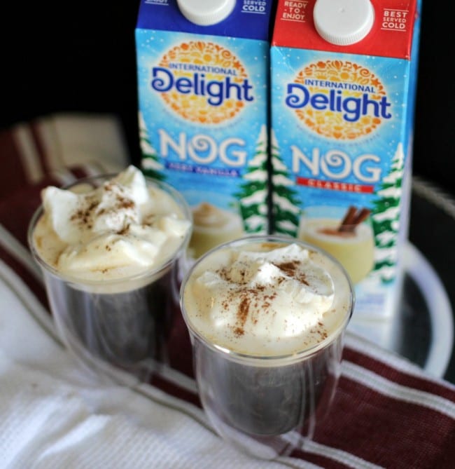 Homemade Egg Nog Whipped cream turns an average cup of coffee or cocoa, into a rich, creamy cup of goodness. It's easy to make with International Delight nogs and keeps in your refrigerator for a few days.