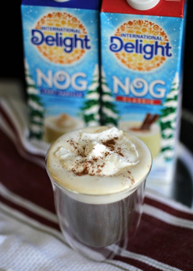 Homemade Egg Nog Whipped cream turns an average cup of coffee or cocoa, into a rich, creamy cup of goodness. It's easy to make with International Delight nogs and keeps in your refrigerator for a few days.