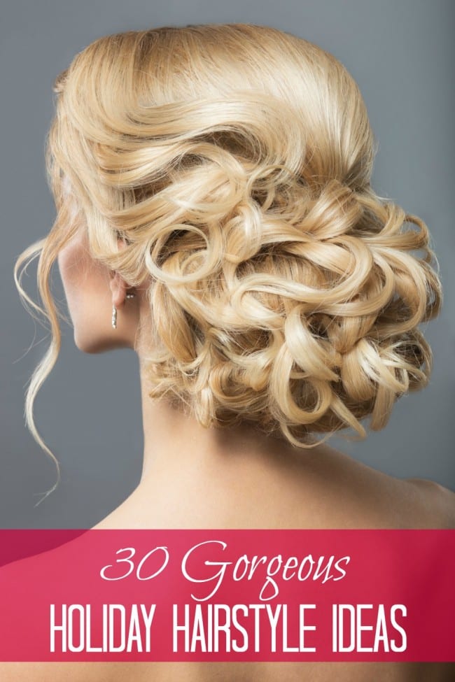 Are you looking for Holiday hairstyles for that event you're attending? The holidays are the prime time of the year to experiment, have fun and try a new style! Here are 30 ideas to help you pick out the perfect style you want to try. I think I might go with an updo this year!