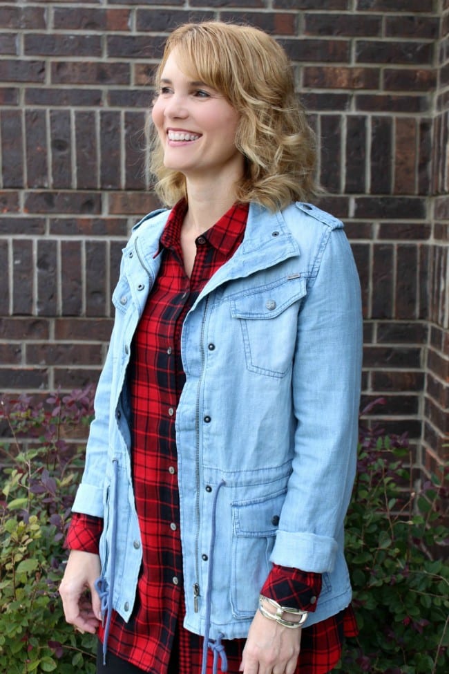 Are you looking for red plaid shirt outfit ideas? I created 3 different outfits with one shirt and I love the results. These are easy to put together, casual outfits that anyone can wear.