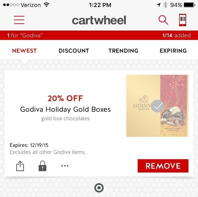 godiva carthwheel target deal
