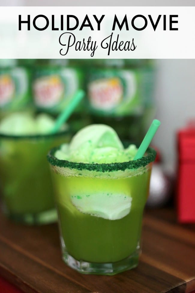Grinch punch recipe - this punch is perfect for a Grinch viewing party. With its bright green color and deliciously sweet flavor and crunch from the sugar crystals, you can't go wrong. This might even make the Grinch smile.