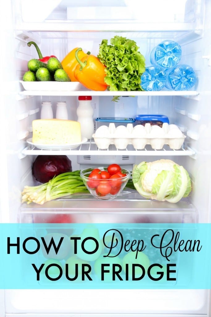 How to deep clean your fridge - Could your fridge use a little TLC? A clean fridge saves you money and time in the end. Here's an easy to follow, step by step guide. I also share how I organize my fridge and freezer for ease in finding things.