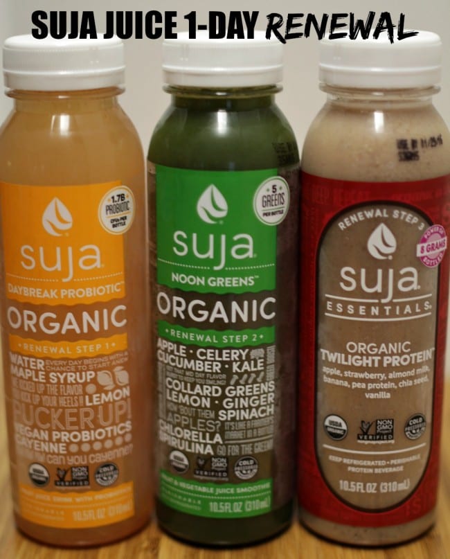 SUJA juice 1 day renewal