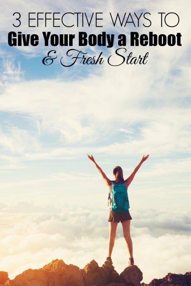 When it all comes down to it, we want simple ways to feel better. Here are 3 effective ways to give your body a reboot and fresh start. One way is even free!