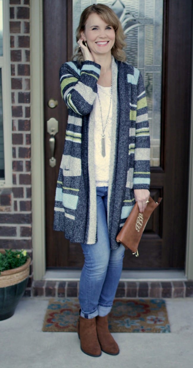 cute outfits with long cardigans