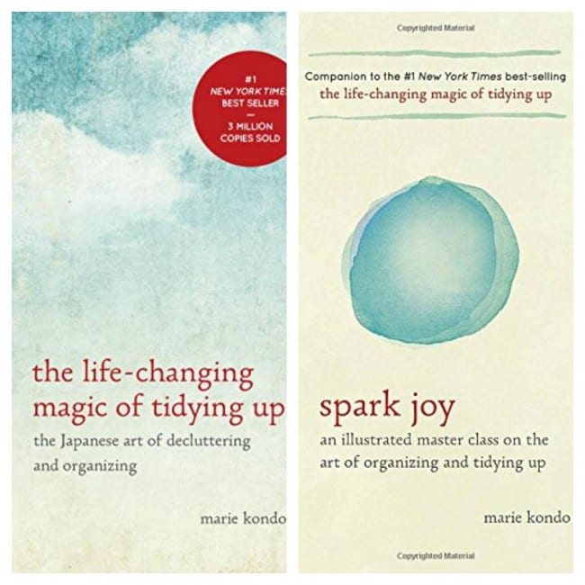 Marie kondo books - The Life Changing Magic of Tidying Up and Spark Joy are this organizing, minimalist gurus's two books.