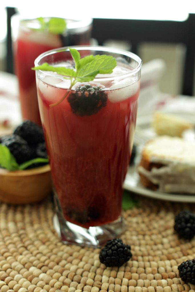 It’s almost iced tea season, which is a big deal in the South! To satisfy your sweet tooth and iced tea craving, whip up a pitcher of this Blackberry Mint Iced Tea perfectly sweetened with Zing Zero Calorie Stevia Sweetener.