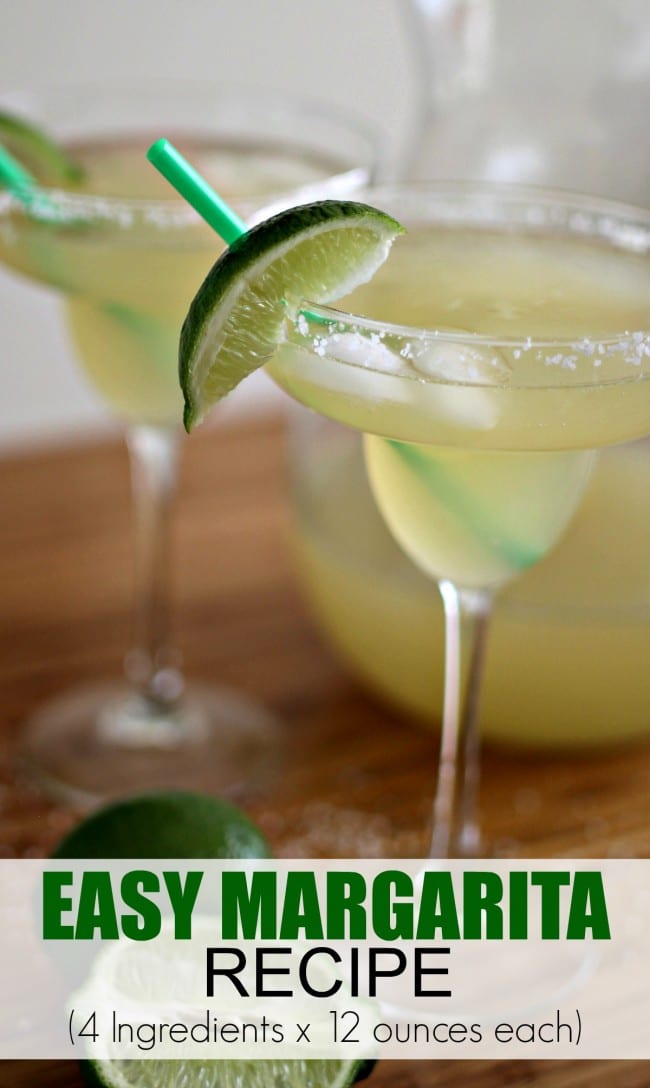 Easy Margarita Recipe - 4 Ingredients x 12 Ounces Each | Mom Fabulous