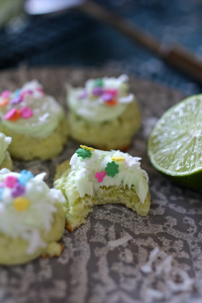 Key lime coconut cake mix cookies