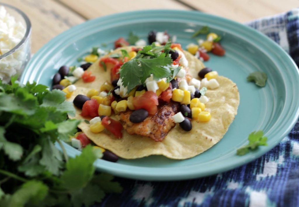 This Ten Minute Tilapia Tostada is quick, easy and full of flavor. Not to mention it makes for one good looking meal!