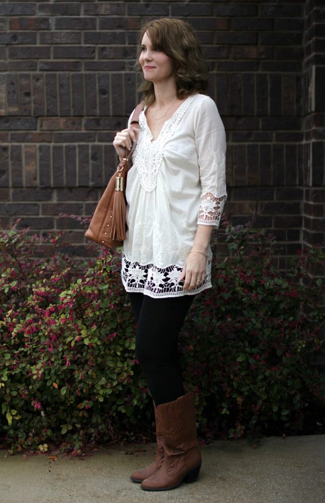 This white tunic shirt is so gorgeous and versatile. See how I styled it three different ways to create three different outfits.