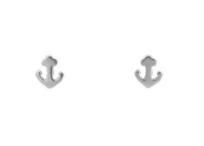 anchor stud earrings