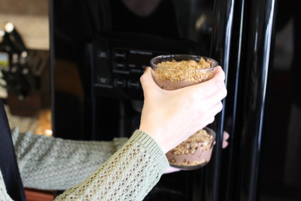 A frozen yogurt parfait treat -- All you need are three ingredients and a freezer to whip up this snacksational treat.