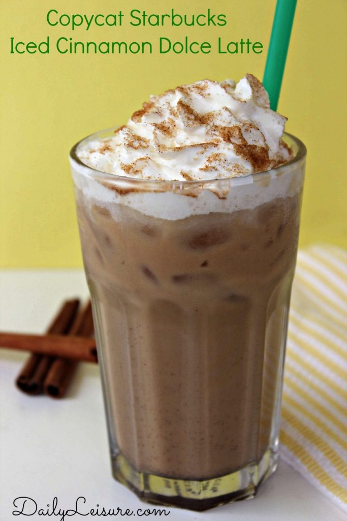 Copycat Starbucks Iced Cinnamon Dolce Latte