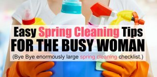 Does the term 'spring cleaning' make your eye twitch, your heart beat a little faster and send your energy level way down? I hear ya. Me too. It's not that I hate to clean and my home isn't super messy, but when I start looking at spring cleaning tips and checklists, it stresses me out! Here's how I tackle spring cleaning so it fits in with my busy life.