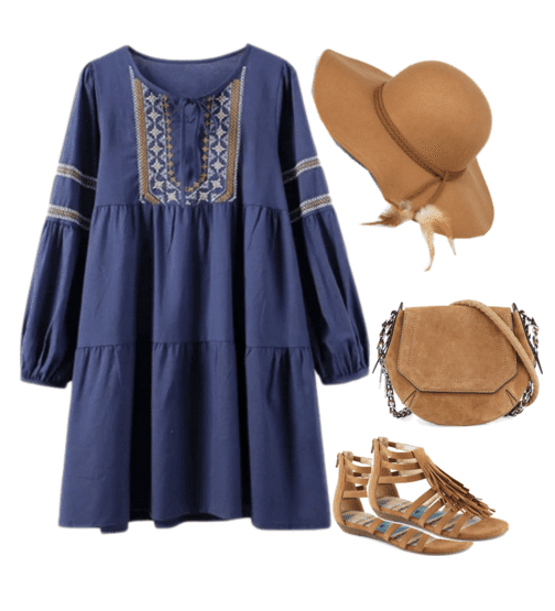 Boho fashion is all about fringe, raw edges, woven fabrics and gladiator sandals. It's a trend that I love and can fully embrace. It's also a trend that transcends all seasons and ages. 