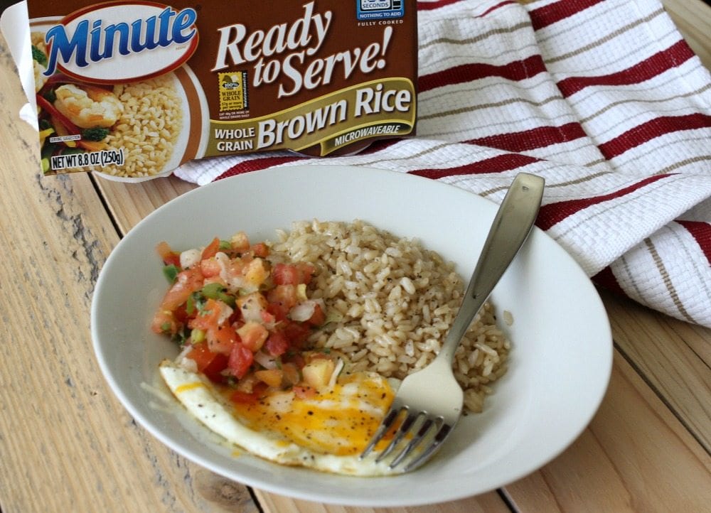 This easy rice bowl recipe is flavorful, filling and comes together in under 10 minutes. You can beat that!