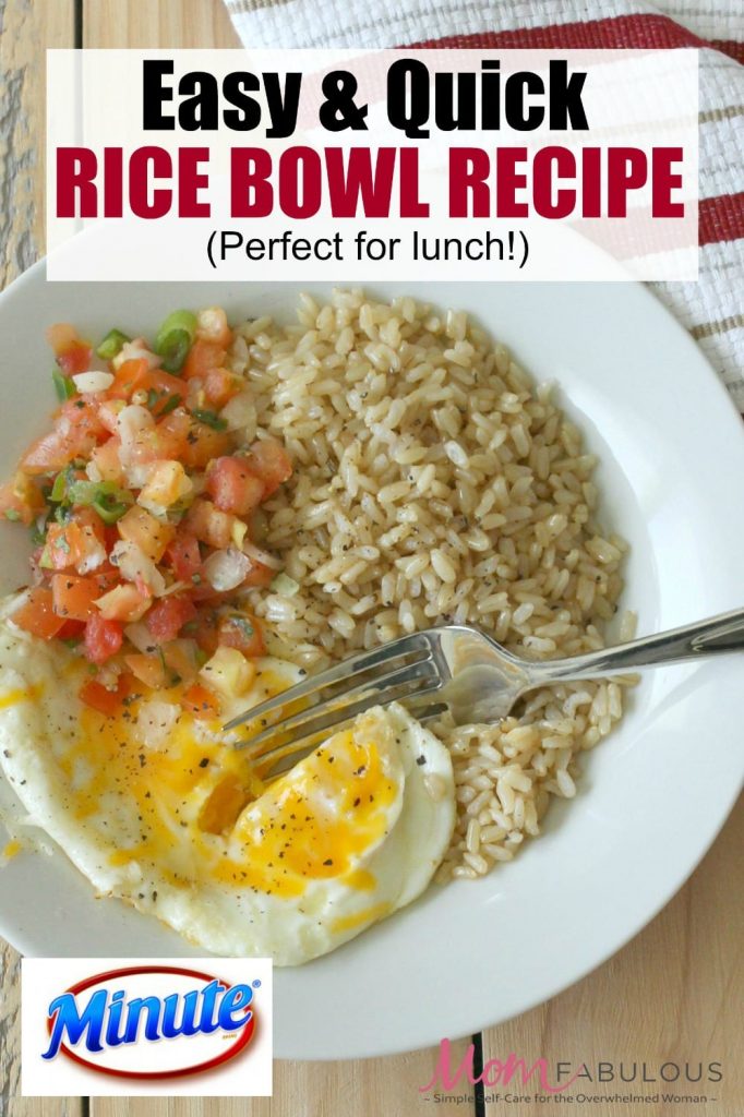 This easy rice bowl recipe is flavorful, filling and comes together in under 10 minutes. You can't beat that!