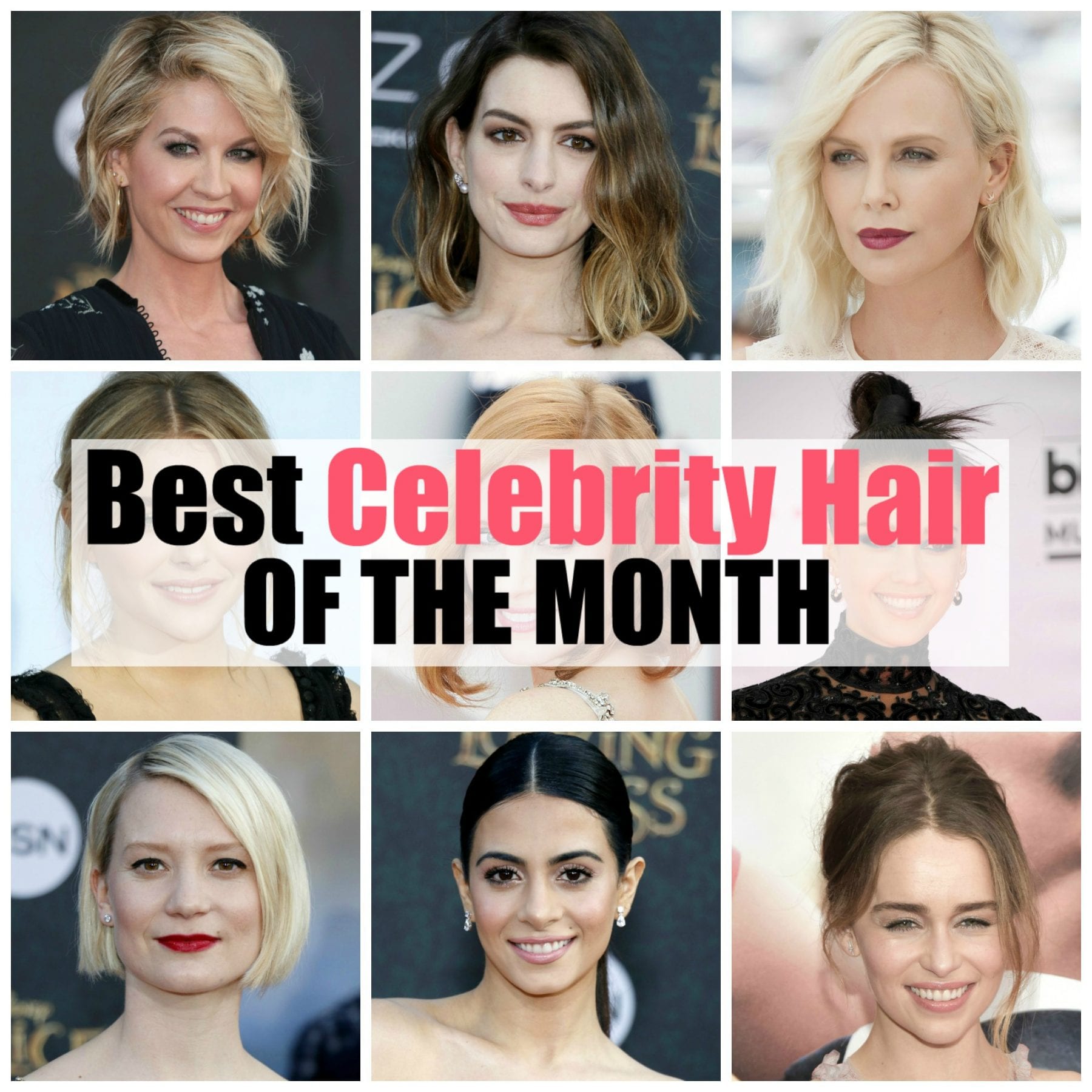 These 15 celebrity hair styles from the past month, will surely give you some inspiration for your next style. Whether you have short, medium or long hair, these cuts, color and styles will guide you (and your stylist) in the right direction with a hairstyle perfect for you. See if you spot any hair trends on the red carpet. I sure saw a lot of bleach blond hair! Click through the see all 15 celebrity hairstyles.