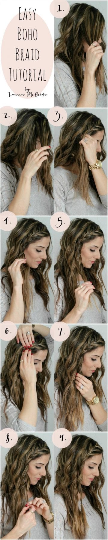 How to Create 6 Simple Braided Hairstyles after you Curl your Hair -  Seamlined Living