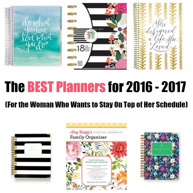 Are you looking for the best planners to help get your life in order? These planners are for 2016 to 2017 and perfect for the busy woman. They're great for moms, students and women just wanting to get a grasp on productivity. Not only are they all functional, they're also pretty!