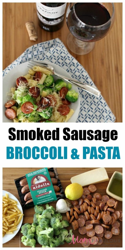 Looking for smoked sausage recipes for an easy and quick summer meal? I have just the one for you: Smoked Sausage, Broccoli and Pasta. With low prep, little time in the kitchen and a dish bursting with flavor, you'll have more time to savor your summer. This meal only requires one skillet and one pot to cook the pasta and broccoli in, so that means less dishes for clean-up. 