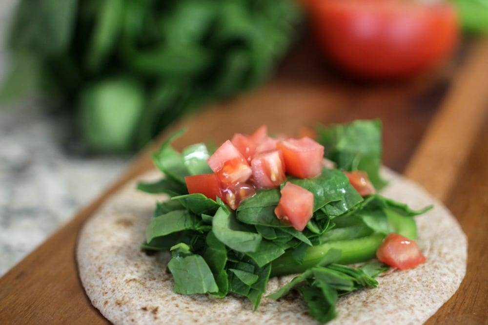 This veggie wrap has so many amazing flavors going on and you’ll feel like a million bucks after choosing to have this as a snack. It only takes 10 minutes to prepare, unless you have your veggies all ready to go and then it’s more like 5.