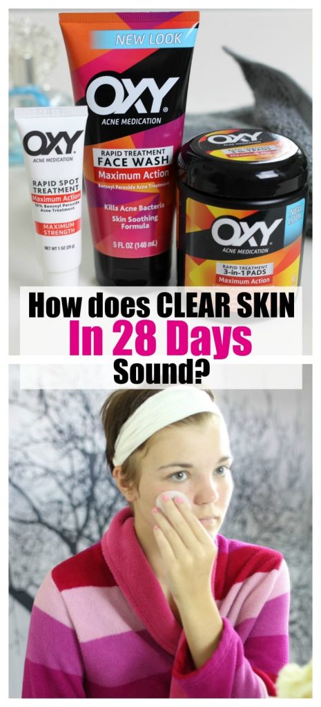 How does clear skin in 28 days sound? Dealing with acne is no joke. It affects how we feel about ourselves and how we interact with others. OXY knows a thing or two about teens and acne. They've created a 28 days system that works. Give it a try for 28 days and if you're not satisfied, you get your money back - no questions asked!