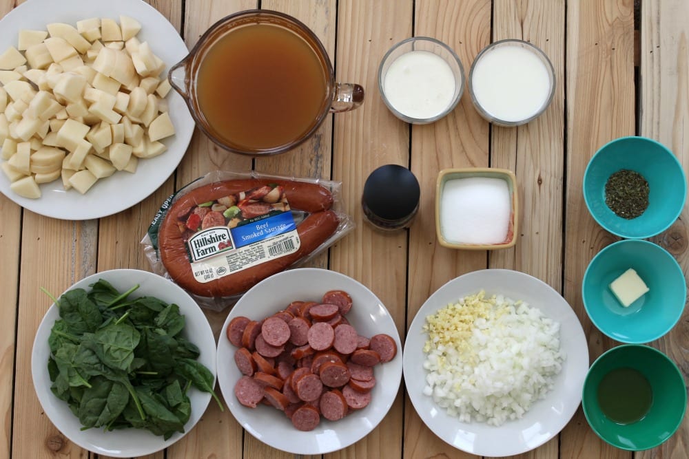 This Creamy Smoked Sausage and Potato Soup is not only incredibly tasty and easy to make, but it's ready in just under 30 minutes, making it perfect for those cold and busy week nights. From the bold flavor of the sausage to the soul warming broth and creamy texture from the milk & cream, what's not to love?