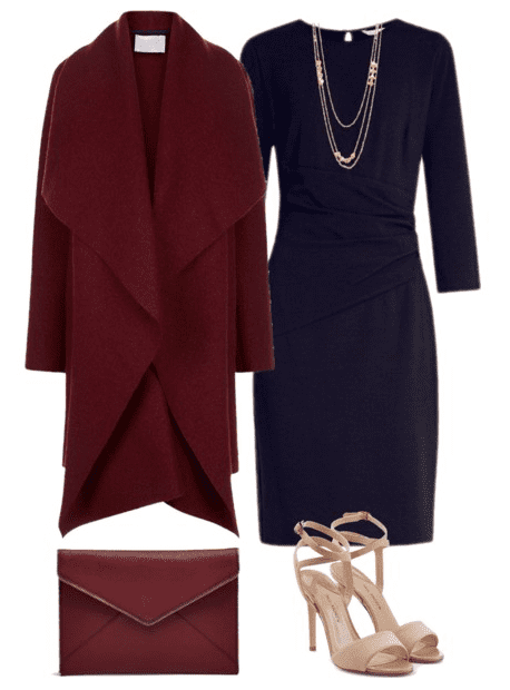 Navy and outlet maroon outfit