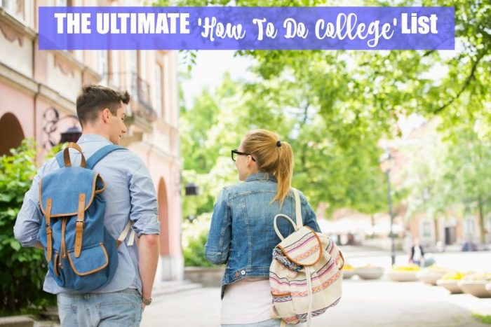 The Ultimate 'How To Do College' List | Mom Fabulous