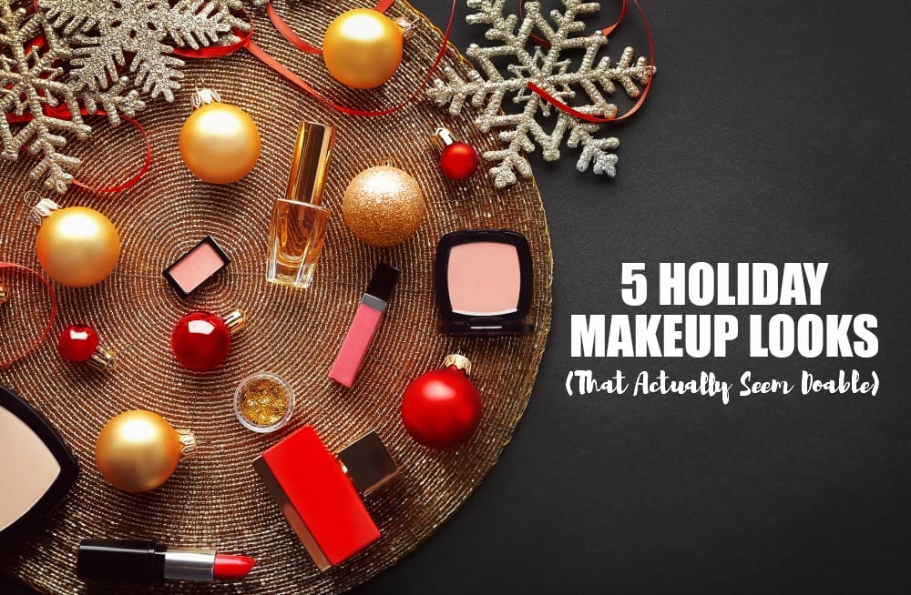 If you think glitter, glitz and glam are great for the Christmas tree, but not so much for your makeup, you might just change your mind when you have a look at these five Holiday makeup looks. They actually seem quite doable! 