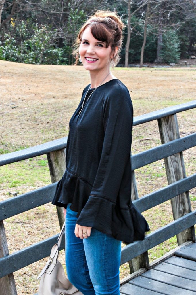 This bell sleeve top might just become one of my new favorite pieces when it's time to leave winter behind and head into spring.