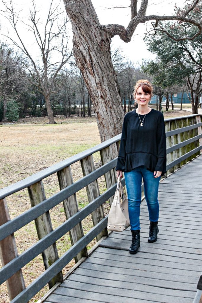 This bell sleeve top might just become one of my new favorite pieces when it's time to leave winter behind and head into spring.