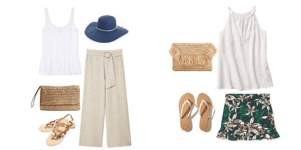 Are you dreaming of white sand beaches and a golden glow on your skin? Here are 5 summer outfit ideas that have a fabulous island vibe fashion to them. Actual beach not required.